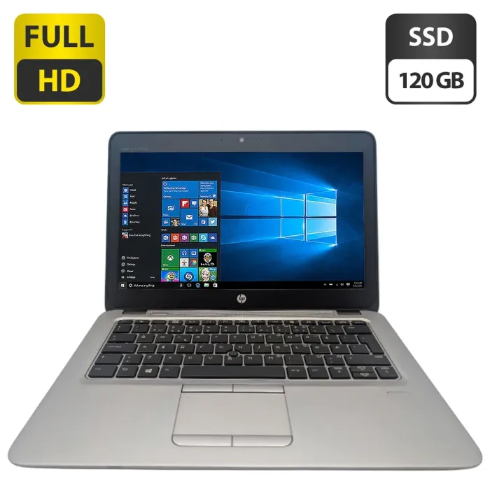 Нетбук HP EliteBook 725 G3 / 12.5" (1920x1080) IPS / AMD Pro A12-8800B (4 ядра по 2.1 - 3.4 GHz) / 8 GB DDR3 / 120 GB SSD / AMD Radeon R7 Graphics / WebCam б/в - зображення 1