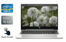 Ноутбук HP ProBook 450 G6 / 15.6" (1366x768) TN Touch / Intel Core i5-8265U (4 (8) ядра по 1.6 - 3.9 GHz) / 16 GB DDR4 / 480 GB SSD / Intel UHD Graphics / WebCam / Fingerprint / Windows 10 б/в