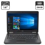 Ноутбук Б-клас Dell Latitude E5440 / 14" (1366x768) TN / Intel Core i3-4010U (2 (4) ядра по 1,7 ГГц) / 8 ГБ DDR3 / 256 ГБ SSD / Intel HD Graphics 4400 / WebCam / DVD-ROM / АКБ не тримає заряд б/в