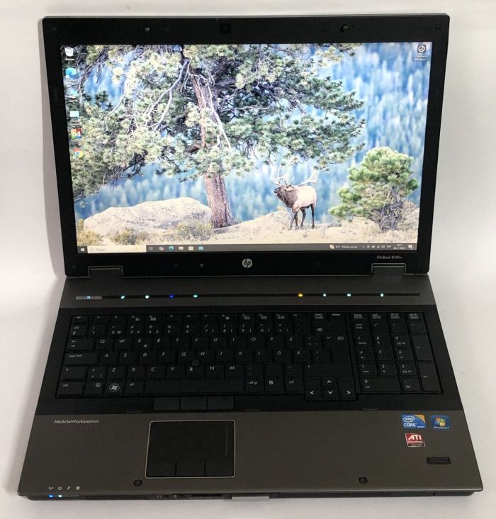 Ноутбук HP EliteBook 8740w / 17.3" (1680x1050) TN / Intel Core i5-560M (2 (4) ядра по 2.66 - 3.2 GHz) / 8 GB DDR3 / 240 GB SSD / AMD FirePro M7820, 1 GB GDDR5, 128-bit / WebCam / DVD-ROM б/в - зображення 2
