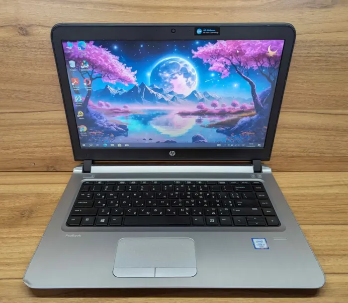 Ультрабук HP ProBook 440 G3 / 14" (1920x1080) IPS / Intel Core i7-6500U (2 (4) ядра по 2.5 - 3.1 GHz) / 8 GB DDR4 / 240 GB SSD / Intel HD Graphics 520 / WebCam / Fingerprint / Windows 10 б/в - зображення 2