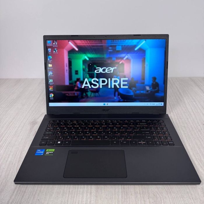 Ігровий ноутбук Acer Aspire 7 A715-76G / 15,6" (1920x1080) IPS / Intel Core i5-12450H (8 (12) ядер по 3,3 - 4,4 ГГц) / 16 ГБ DDR4 / 512 ГБ SSD NVMe / nVidia GeForce RTX 3050, 4 ГБ GDDR6, 128-біт / Веб-камера б/в - зображення 2