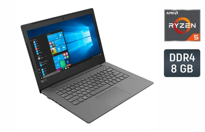 Ноутбук Б-клас Lenovo IdeaPad V330 / 14" (1920x1080) IPS / AMD Ryzen 5-2500U (4 (8) ядра по 2.0 - 3.6 GHz) / 8 GB DDR4 / 256 GB SSD / AMD Radeon Vega 8 Graphics / WebCam / TouchID б/в - зображення 1