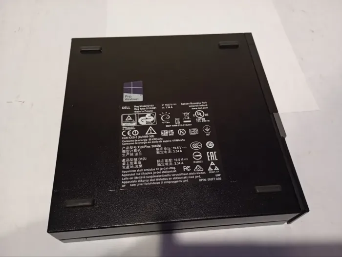 Неттоп Dell OptiPlex 3040M USFF / Intel Core i3-6100T (2 (4) ядра по 3.2 GHz) / 16 GB DDR3 / 256 GB SSD / Intel HD Graphics 530 + Блок живлення б/в - зображення 5