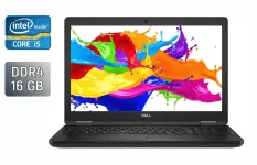 Ноутбук Б-клас Dell Latitude 5590 / 15.6" (1920x1080) IPS / Intel Core i5-8250U (4 (8) ядра по 1.6 - 3.4 GHz) / 16 GB DDR4 / 256 GB SSD / Intel UHD Graphics 620 / WebCam / SIM б/в