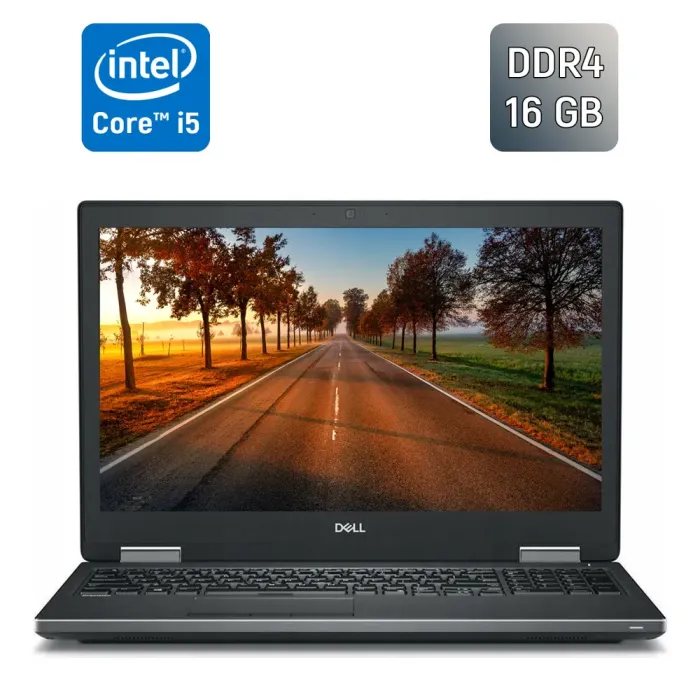Ноутбук Б-клас Dell Precision 7540 / 15.6" (1920x1080) IPS / Intel Core i5-9400H (4 (8) ядра по 2.5 - 4.3 GHz) / 16 GB DDR4 / 256 GB SSD / Intel UHD Graphics 630 / HDMI / WebCam б/в - зображення 1
