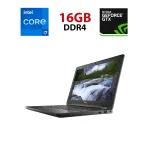 Ноутбук Dell Latitude 5591 / 15.6" (1920x1080) IPS / Intel Core i7-8850H (6 (12) ядер по 2.6 - 4.3 GHz) / 16 GB DDR4 / 256 GB SSD / nVidia GeForce MX130, 2GB DDR5, 64-bit / WebCam б/в