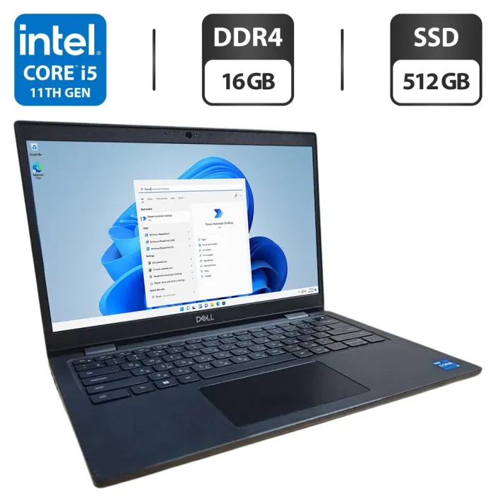 Ультрабук Dell Latitude 3420 / 14" (1366x768) TN / Intel Core i5-1135G7 (4 (8) ядра по 2.4 - 4.2 GHz) / 16 GB DDR4 / 512 GB SSD / Intel Iris Xe Graphics / WebCam / Windows 11 Pro б/в - зображення 1