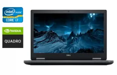 Мобільна робоча станція Dell Precision 7530 / 15.6" (1920x1080) IPS / Intel Core i7-8850H (6 (12) ядер по 2.6 - 4.3 GHz) / 16 GB DDR4 / 512 GB SSD / nVidia Quadro P2000, 4 GB GDDR5, 128-bit / WebCam / HDMI б/в