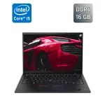 Ультрабук Б-клас Lenovo ThinkPad X1 Carbon Gen9 / 14" (1920x1080) IPS / Intel Core i5-1145G7 (4 (8) ядра по 2.6 - 4.4 GHz) / 16 GB DDR4 / 256 GB SSD / Intel Iris Xe Graphics / Windows 11 б/в