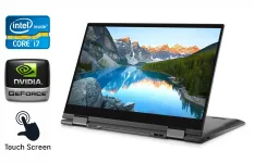 Ноутбук-трансформер Dell Inspiron 7506 / 15.6" (3840x2160) IPS Touch / Intel Core i7-10510U (4 (8) ядра по 1.8 - 4.9 GHz) / 16 GB DDR4 / 512 GB SSD / nVidia GeForce MX330, 2 GB GDDR5, 64-bit / WebCam / TouchID / Windows 10 б/в
