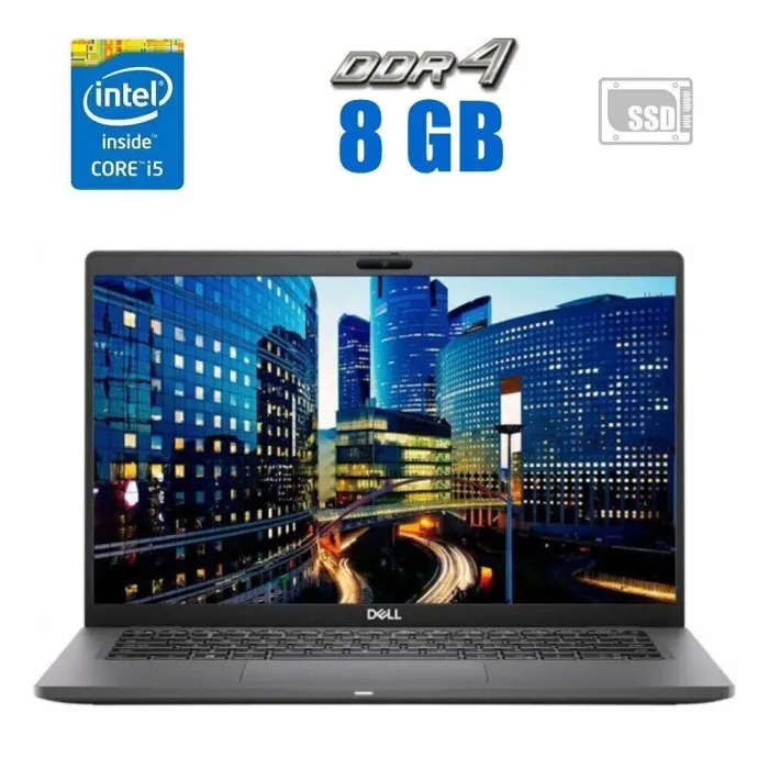 Ультрабук Dell Latitude 7410 / 14" (1920x1080) IPS / Intel Core i5-10310U (4 (8) ядра по 1.7 - 4.4 GHz) / 8 GB DDR4 / 240 GB SSD / Intel UHD Graphics / WebCam б/в - зображення 1