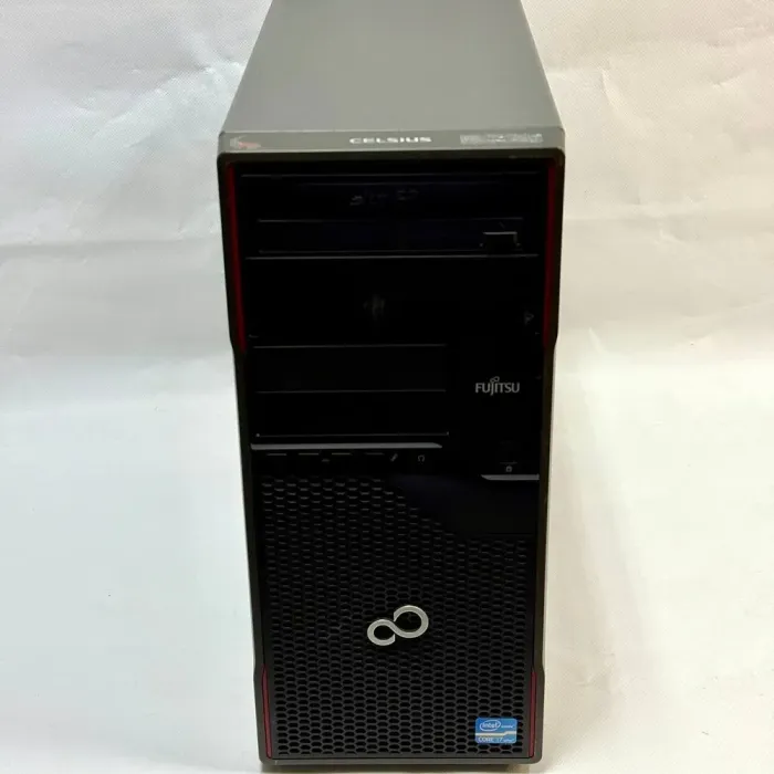 Комп'ютер Fujitsu Celsius W410 Tower / Intel Core i7-2600 (4 (8) ядра по 3.4 - 3.8 GHz) / 8 GB DDR3 / 500 GB HDD / Intel HD Graphics 2000 / DVD-ROM б/в - зображення 2