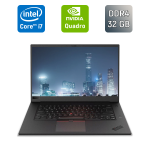 Мобільна робоча станція Lenovo ThinkPad P1 Gen 2 / 15,6" (1920x1080) IPS / Intel Core i7-9850H (6 (12) ядер по 2,6 - 4,6 ГГц) / 32 ГБ DDR4 / 512 ГБ SSD / nVidia Quadro T1000, 4 ГБ GDDR6, 128-біт / Веб-камера / Сканер відбитків пальців / Windows 10 б/в