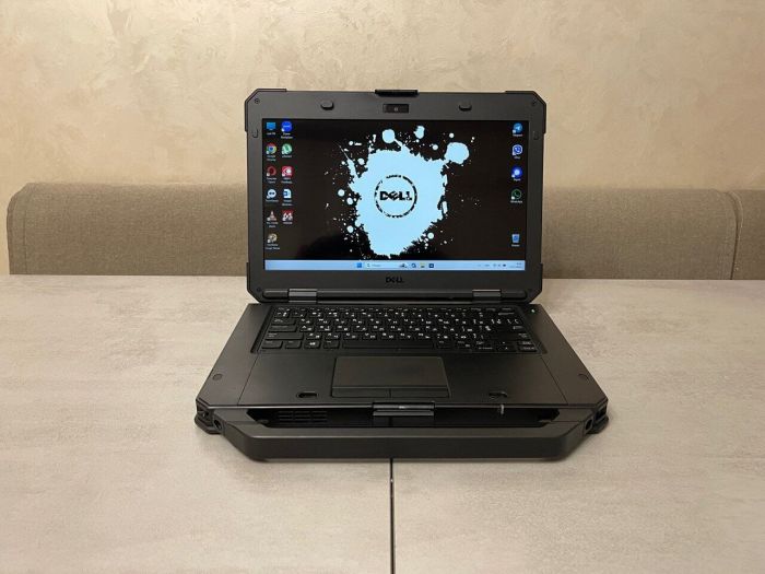 Захищений ноутбук Dell Latitude 5420 Rugged / 14" (1920x1080) IPS Touch / Intel Core i5-8350U (4 (8) ядра по 1,7 - 3,6 ГГц) / 16 ГБ DDR4 / 256 ГБ SSD M.2 / Intel UHD Graphics 620 / WebCam / Два АКБ б/в - зображення 2