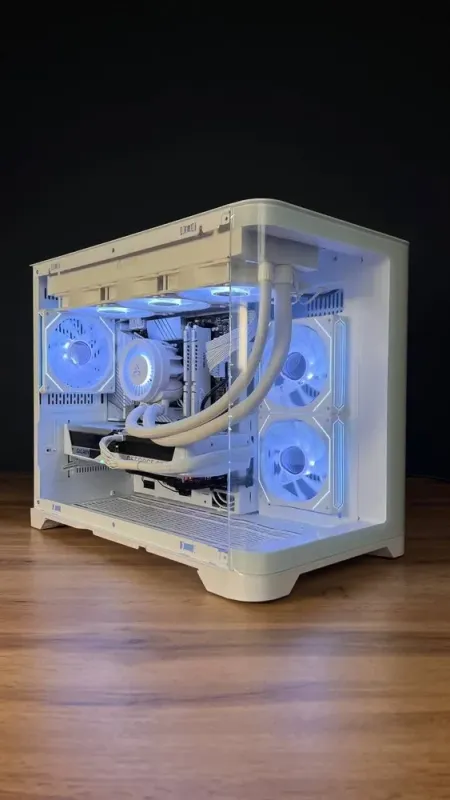 Збірка під замовлення: ігровий ПК GameMax Hype-M White Tower / Intel Core i7-14700F (20 (28) ядер по 1.5 - 5.4 GHz) / 32 GB DDR5 / 1000 GB SSD M.2 / nVidia GeForce RTX 5070, 12 GB GDDR7, 192-bit / 850W - зображення 3