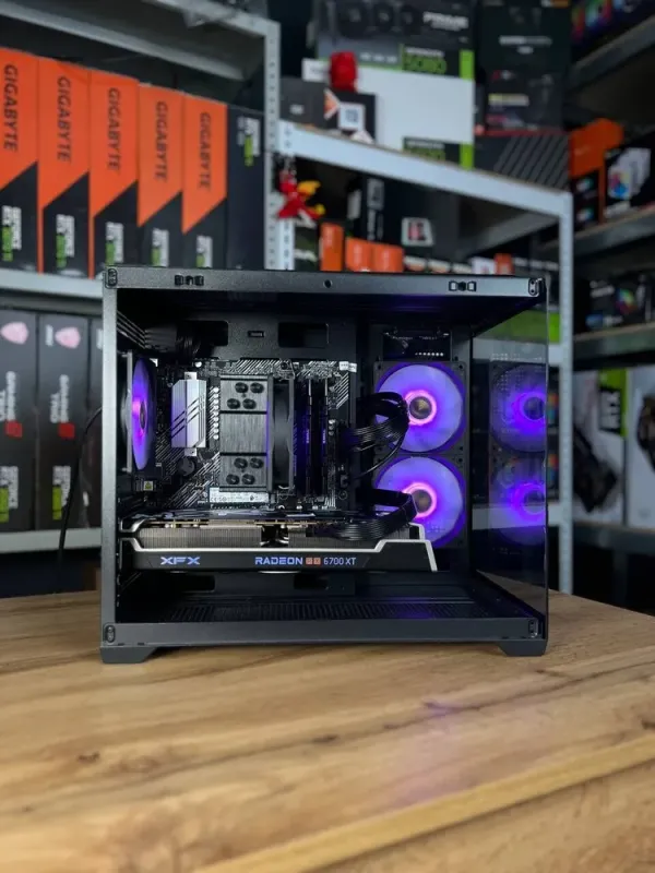 Збірка під замовлення: ігровий ПК Gamdias Aura GC10M ARGB Black Tower / AMD Ryzen 7 5700X (8 (16) ядер по 3.4 - 4.6 GHz) / 32 GB DDR4 / 1000 GB SSD M.2 / AMD Radeon RX 6700 XT, 12 GB GDDR6, 192-bit / 650W б/в - зображення 8