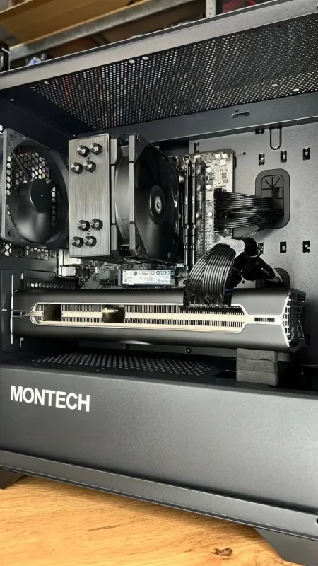 Ігровий ПК Montech Air 100 Lite Tower NEW / AMD Ryzen 5 7500F NEW (6 (12) ядер по 3.7 - 5.0 GHz) / 16 GB DDR5 NEW / 1000 GB SSD NEW M.2 / AMD Radeon RX 5700 XT, 8 GB GDDR6, 256-bit / 750W NEW / HDMI б/в - зображення 7