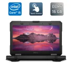 Захищений ноутбук Dell Latitude 14 Rugged 5414 / 14" (1920x1080) IPS Touch / Intel Core i5-6300U (2 (4) ядра по 2,4 - 3,0 ГГц) / 16 ГБ DDR4 / 480 ГБ SSD / Intel HD Graphics 520 / HDMI / Сканер відбитків пальців / Windows 10 б/в