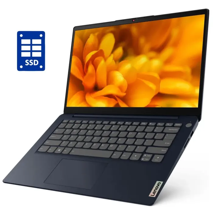 Ультрабук Lenovo IdeaPad 3 14ITL6 / 14" (1920x1080) IPS / Intel Pentium Gold 7505 (2 (4) ядра по 2.0 - 3.5 GHz) / 8 GB DDR4 / 256 GB SSD / Intel UHD Graphics / WebCam / Win 10 Home б/в - зображення 1
