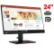 Монітор Lenovo ThinkVision P24h-2L / 24" (2560x1440) IPS / 1x HDMI, 2x DisplayPort, 1x USB Tipe-C, 4x USB 3.0, 1x Audio, 1x Ethernet / 2x 1W / VESA 100x100 / Pivot б/в