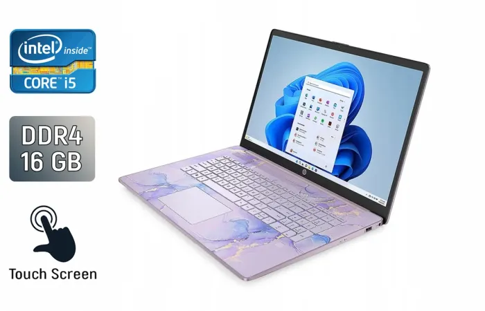 Ноутбук HP Pavilion 17 / 17.3" (1600x900) TN Touch / Intel Core i5-1335U (10 (12) ядер по 3.4 - 4.6 GHz) / 16 GB DDR4 / 512 GB SSD / Intel Iris Xe Graphics / WebCam / TouchID  б/в - зображення 1