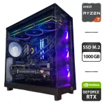 Збірка на замовлення: ігровий ПК NZXT H6 Flow Tower / AMD Ryzen 7 7800X3D (8 (16) ядер по 4,2 - 5,0 ГГц) / 32 ГБ DDR5 / 1000 ГБ SSD M.2 / nVidia GeForce RTX 5070, 12 ГБ GDDR7, 192-bit / 750 Вт