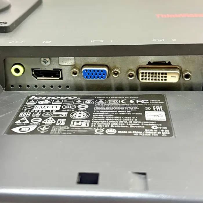 Монітор Б-клас Lenovo ThinkVision LT2452pwC / 24" (1920x1200) TN / VGA, DVI, DisplayPort б/в - зображення 8
