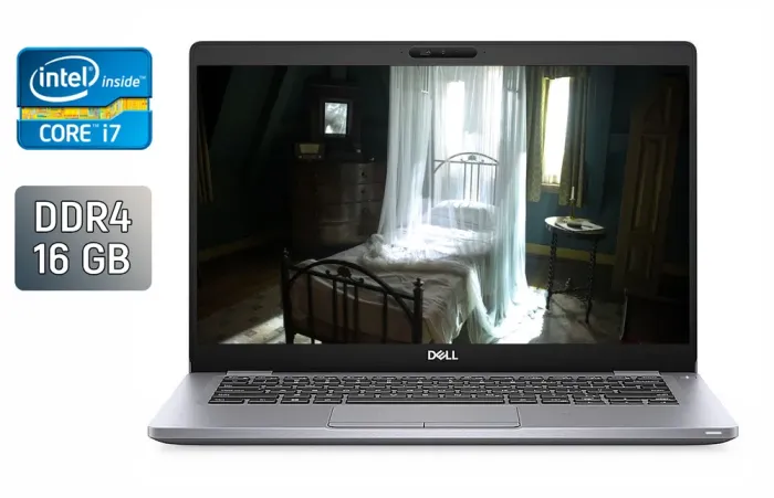 Ультрабук Б-клас Dell Latitude 5411 / 14" (1920x1080) IPS / Intel Core i7-10850H (6 (12) ядер по 2.7 - 5.1 GHz) / 16 GB DDR4 / 512 GB SSD / Intel UHD Graphics / WebCam / Windows 10 б/в - зображення 1