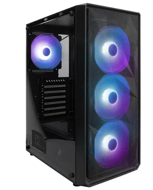 Ігровий ПК 1stPlayer FD3-4F2(AP)-BK Black FORSAGE Tower / AMD Ryzen 5 3600 (6 (12) ядер по 3.6 - 4.2 GHz) / 16 GB DDR4 / 480 GB SSD / AMD Radeon RX 580, 8 GB GDDR5, 256-bit б/в - зображення 3