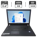 Ноутбук Б-клас Lenovo E51-80 / 15.6" (1366x768) TN / Intel Core i5-6200U (2 (4) ядра по 2.3 - 2.8 GHz) / 8 GB DDR3 / 128 GB SSD / Intel HD Graphics 520 / WebCam / DVD-ROM б/в