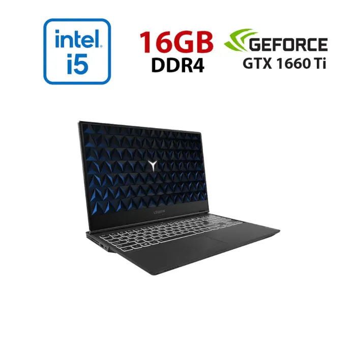 Ігровий ноутбук Lenovo Legion Y540-15IRH / 15.6" (1920x1080) IPS / Intel Core i5-9300H (4 (8) ядра по 2,4 - 4,1 ГГц) / 16 ГБ DDR4 / 480 ГБ SSD / nVidia GeForce GTX 1660 Ti, 6 ГБ GDDR6, 192-біт / WebCam б/в - зображення 1