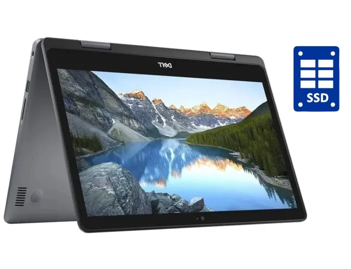 Ультрабук-трансформер Dell Inspiron 5481 / 14" (1366x768) TN Touch / Intel Core i3-8145U (2 (4) ядра по 2.1 - 3.9 GHz) / 4 GB DDR4 / 128 GB SSD / Intel UHD Graphics / WebCam б/в - зображення 1