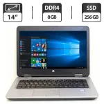 Ноутбук Б-класс HP ProBook 640 G2 / 14" TN / Intel Core i5-6200U (2(4) ядра по 2.3-2.8 GHz) / 8GB DDR4 / 256GB SSD / HD Graphics 520 / WebCam / DisplayPort б/в