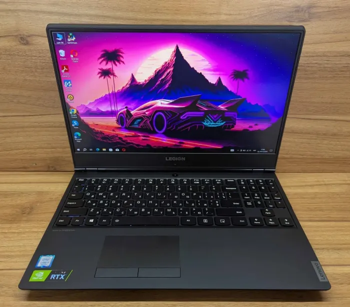 Ігровий ноутбук Lenovo Legion V540-15IRH / 15.6" (1920x1080) IPS / Intel Core i7-9750H (6 (12) ядер по 2.6 - 4.5 GHz) / 16 GB DDR4 / 512 GB SSD / nVidia GeForce RTX 2060, 6 GB GDDR6, 192-bit / Windows 10 б/в - зображення 2