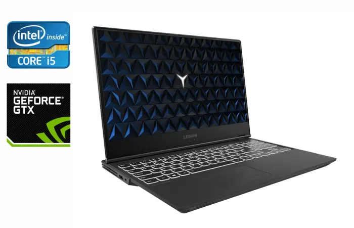 Ігровий ноутбук Lenovo Legion Y540-15IRH / 15.6" (1920x1080) IPS / Intel Core i5-9300H (4 (8) ядра по 2.4 - 4.1 GHz) / 16 GB DDR4 / 128 GB SSD + 1000 GB HDD / nVidia GeForce GTX 1650, 4 GB GDDR6, 128-bit / HDMI б/в - зображення 1