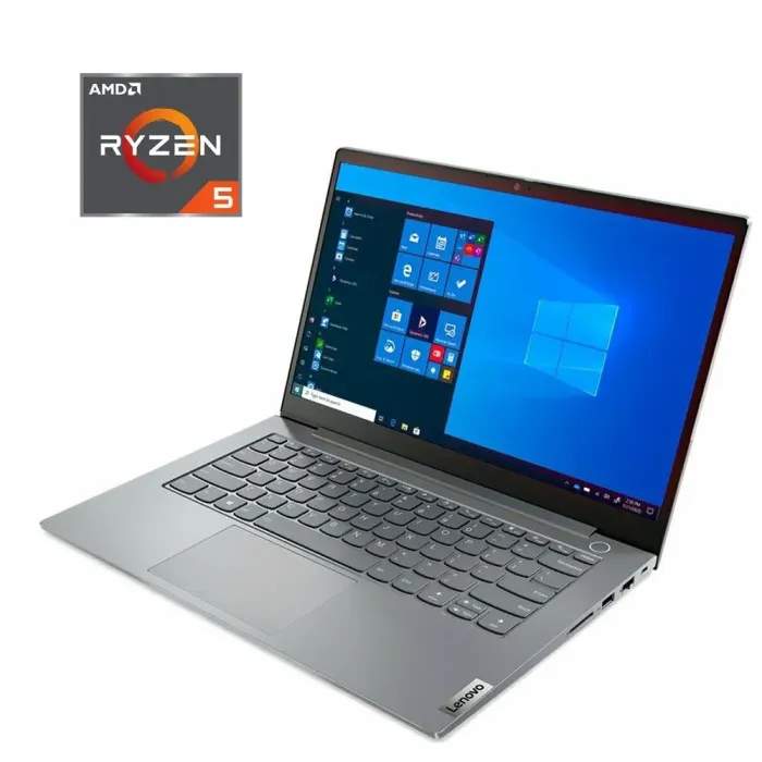Ультрабук Lenovo ThinkBook 14 G2 / 14" (1920x1080) IPS / AMD Ryzen 5 4500U (6 ядер по 2.3 - 4.0 GHz) / 8 GB DDR4 / 256 GB SSD / AMD Radeon RX Vega 6 Graphics / WebCam б/в - зображення 1