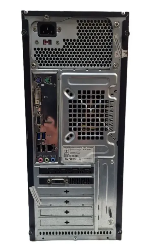 Комп'ютер Crown SM601 Black Tower / Intel Core i7-4790S (4 (8) ядра по 3.2 - 4.0 GHz) / 16 GB DDR3 / 500 GB SSD + 500 GB HDD / nVidia GeForce GTX 1060, 6 GB GDDR5, 192-bit / 400W б/в - зображення 4