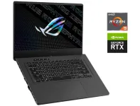 Ігровий ноутбук Asus ROG Zephyrus GA503RM / 15.6" (2560x1440) IPS / AMD Ryzen 9 6900HS (8 (16) ядер по 3.3 - 4.9 GHz) / 16 GB DDR5 / 512 GB SSD NVMe / nVidia GeForce RTX 3060, 6 GB GDDR6, 192-bit / WebCam б/в