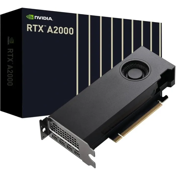Дискретна відеокарта nVidia RTX A2000, 6 GB GDDR6, 192-bit / Mini DisplayPort б/в - зображення 1