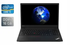 Ноутбук Lenovo ThinkPad E590 / 15.6" (1920x1080) IPS / Intel Core i5-8265U (4 (8) ядра по 1.6 - 3.9 GHz) / 16 GB DDR4 / 480 GB SSD / Intel UHD Graphics / WebCam / TouchID / Windows 10 б/в