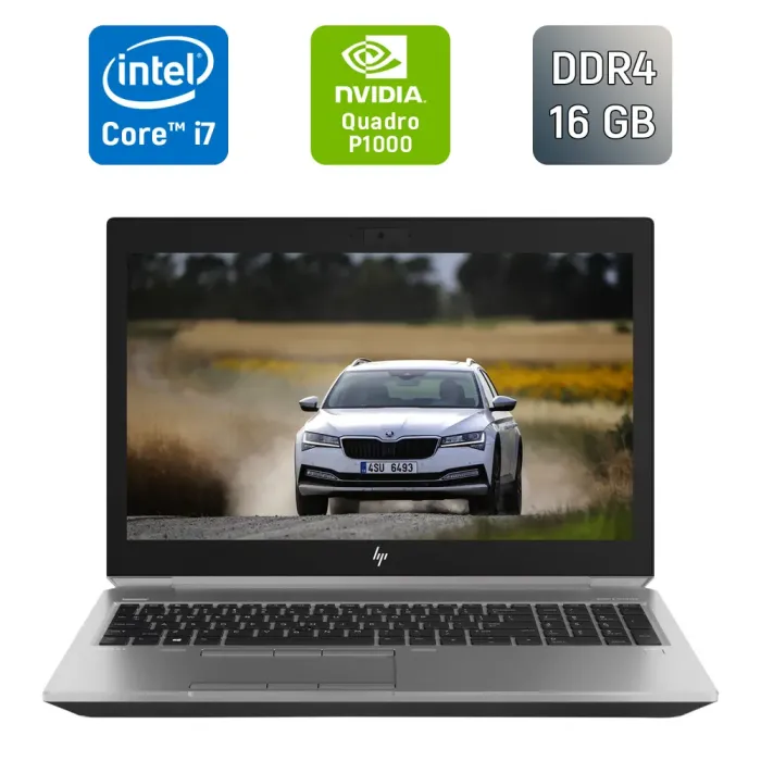 Мобільна робоча станція Б-класу HP ZBook 15 G5 / 15,6" (1920x1080) IPS / Intel Core i7-8850H (6 (12) ядра по 2,6 - 4,3 ГГц) / 16 ГБ DDR4 / 512 ГБ SSD / nVidia Quadro P1000, 4 ГБ GDDR5, 256-біт / WebCam / HDMI / TouchID б/в - зображення 1