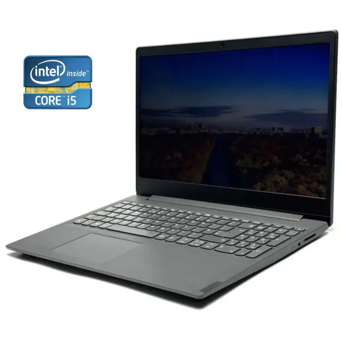 Ультрабук Б-клас Lenovo V15-IWL / 15.6" (1920x1080) TN / Intel Core i5-8265U (4 (8) ядра по 1.6 - 3.9 GHz) / 8 GB DDR4 / 256 GB SSD / Intel UHD Graphics 620 / WebCam / Win 10 Home б/в - зображення 1