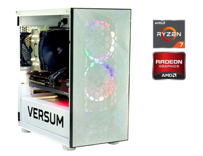 Ігровий ПК Versum Lich Tower / AMD Ryzen 7 5800X (8 (16) ядер по 3.8 - 4.7 GHz) / 32 GB DDR4 / 512 GB SSD M.2 + 4000 GB HDD / AMD Radeon RX 6700 XT, 12 GB GDDR6, 192-bit / Win 11 б/в - зображення 1