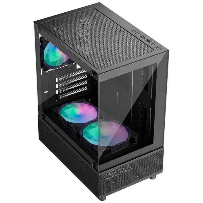 Ігровий ПК FORSAGE Mi2-A-BK-2F7R-1F7 Black Tower / Intel Core i5-10400F (6 (12) ядер по 2,9 - 4,3 ГГц) / 8 ГБ DDR4 / 480 ГБ SSD / nVidia GeForce GTX 1070 Ti, 8 ГБ GDDR5, - зображення 2