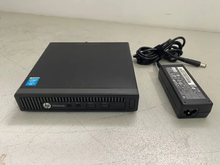 Неттоп HP EliteDesk 800 G1 USFF / Intel Core i5-4590T (4 ядра по 2.0 - 3.0 GHz) / 8 GB DDR3 / 128 GB SSD / Intel HD Graphics 4600 / Wi-Fi / Блок живлення б/в - зображення 2