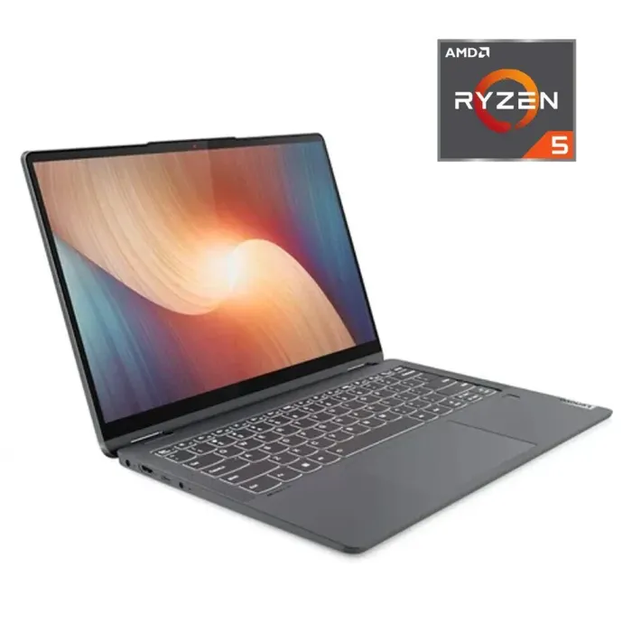 Ультрабук-трансформер Lenovo IdeaPad Flex 5 14ABR8 / 14" (1920x1080) IPS Touch / AMD Ryzen 5 7530U (6 (12) ядер по 2.0 - 4.5 GHz) / 8 GB DDR4 / 240 GB SSD / AMD Radeon RX Vega 7 Graphics / WebCam б/в - зображення 1