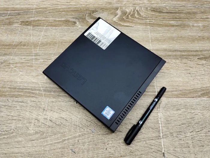 Неттоп Lenovo ThinkCentre M910q Tiny USFF / Intel Core i5-6500T (4 ядра по 2.5 - 3.1 GHz) / 8 GB DDR4 / 240 GB SSD / Intel HD Graphics 530 б/в - зображення 3