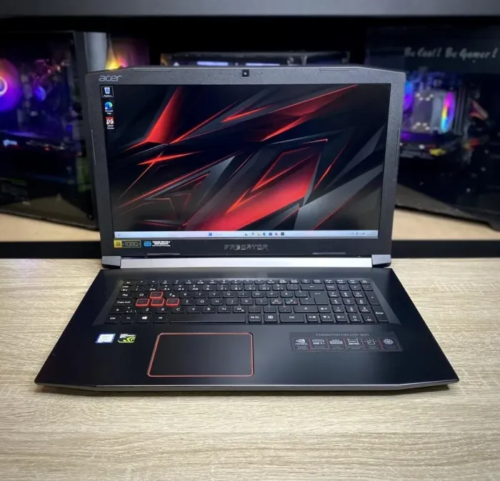 Ігровий ноутбук Acer Predator Helios 300 PH317-52 / 17.3" (1920x1080) IPS / Intel Core i7-8750H (6 (12) ядер по 2.2 - 4.1 GHz) / 8 GB DDR4 / 512 GB SSD / nVidia GeForce GTX 1050 Ti, 4 GB GDDR5, 128-bit / WebCam б/в - зображення 2