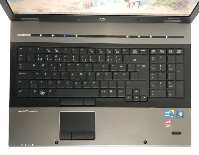 Ноутбук HP EliteBook 8740w / 17.3" (1680x1050) TN / Intel Core i5-560M (2 (4) ядра по 2.66 - 3.2 GHz) / 8 GB DDR3 / 240 GB SSD / AMD FirePro M7820, 1 GB GDDR5, 128-bit / WebCam / DVD-ROM б/в - зображення 8